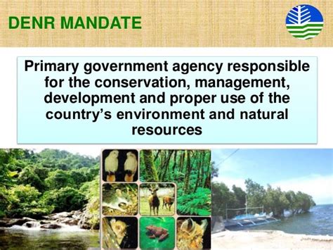 mandate of denr|About Us .